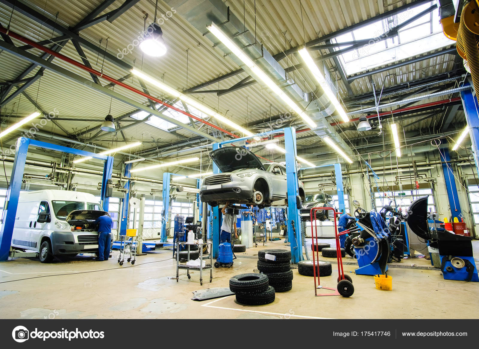 Klimovsk Moscow Region Russia November 2017 Interior Car Repair