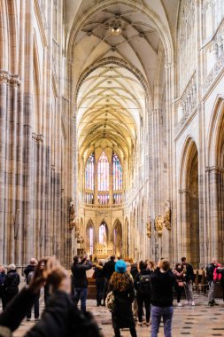 St. Vita cathidral Prag içinin Kutna Hora, Çek Cumhuriyeti - Nivember, 24, 2017:
