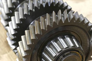 Dişli tekerlekleri yakın çekim
