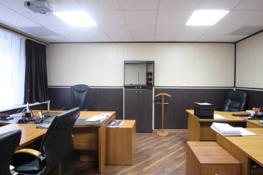Kolomna, Rusya - Kasım, 30, 2017: Kolomna, Rusya bir iş merkezinde ofiste