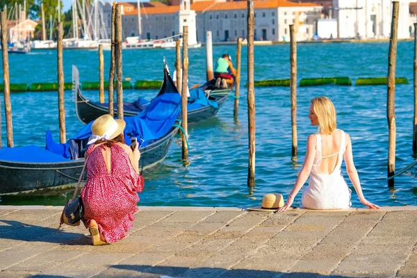 威尼斯 意大利 2017 一个渠道的堤在威尼斯 — 图库照片