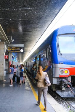 Venedik, İtalya, Haziran, 21, 2016: tren istasyonu Venedik, İtalya