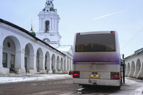 Kostroma Russia Gennaio 2018 Autobus Turistico Centro Kostroma — Foto Stock