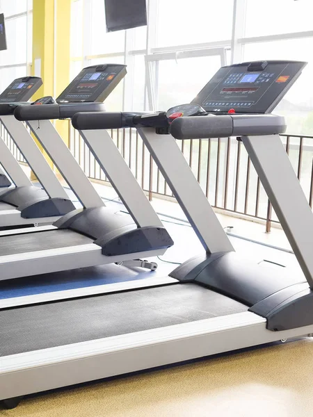 Tapis Roulant Una Sala Fitness — Foto Stock