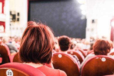 Seyirci bir tiyatro salonunda