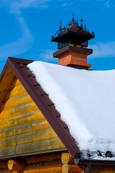 Toit Une Maison Campagne — Photo