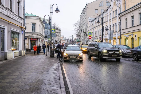 Moscú Rusia Abril 2018 Tráfico Mosocw — Foto de Stock