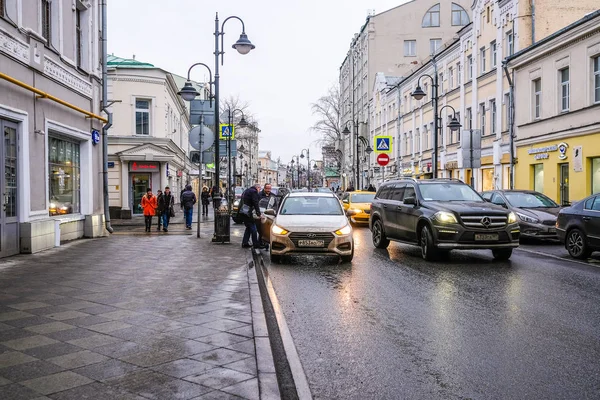 Moscova Rusia Aprilie 2018 Trafic Mosocw — Fotografie, imagine de stoc