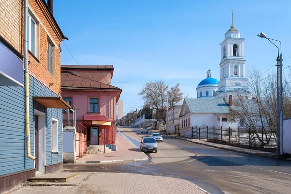 Serpuhov Rusland April 2018 Landschap Met Afbeelding Van Serpuhov Moscow — Stockfoto