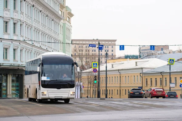 Moskva Rusko Dubna 2018 Autobusové Nádraží Centru Moskvy — Stock fotografie