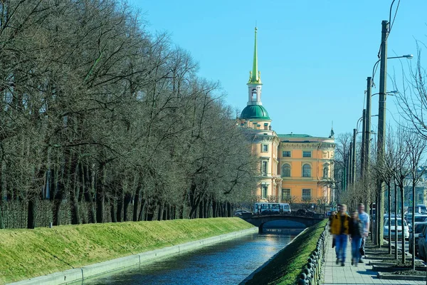 Petersburg Rusland April 2018 Uitzicht Het Saint Michael Kasteel Sint — Stockfoto