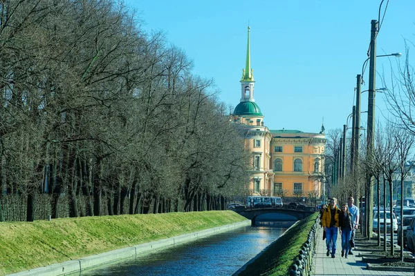 Petersburg Rusya Nisan 2018 Saint Michael Castle Petersburg Görünümü — Stok fotoğraf