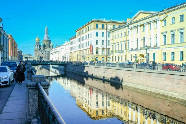 São Petersburgo Rússia Abril 2018 Aterro Fontanka São Petersburgo — Fotografia de Stock