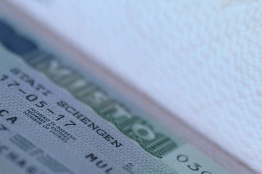 bir vize schengen görüntüsünü