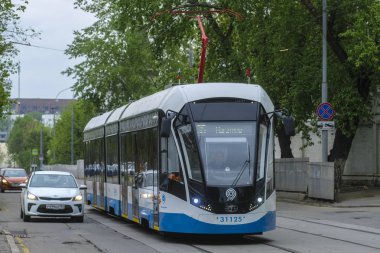 Moskova, Rusya - Mayıs, 6, 2018: bir tren resim 