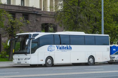 Moskova, Rusya - Mayıs, 6, 2018: bir otobüs görüntü