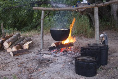 bir turist kamp görüntüsü