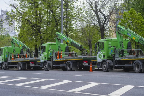Moskau Russland Mai 2018 Das Bild Eines Parkenden Abschleppwagens — Stockfoto