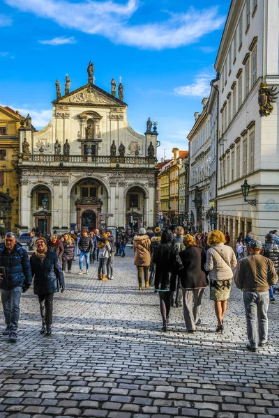 Prag Tschechische Republik November 2019 Bild Von Menschen Der Nähe — Stockfoto