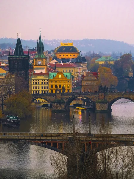 Prag Tschechische Republik November 2019 Prager Landschaft Mit Blick Auf — Stockfoto