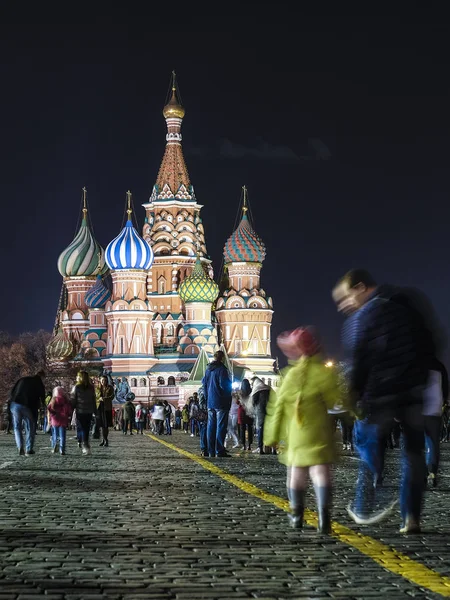 Moskau Russland Oktober 2019 Bild Von Touristen Die Auf Dem — Stockfoto