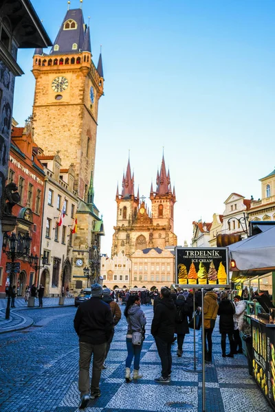 Czech Republic 2019年11月19日プラハ旧市街広場のイメージ — ストック写真