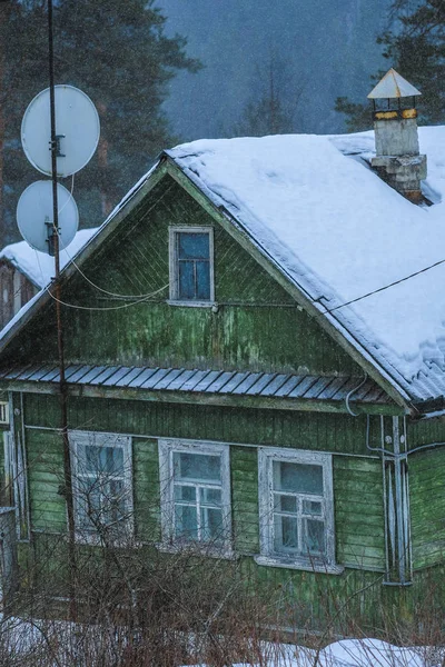 Casa Campo Medvezhyegorsk Karelia Rússia — Fotografia de Stock