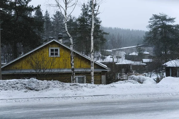 Casa Pueblo Medvezhyegorsk Karelia Rusia —  Fotos de Stock