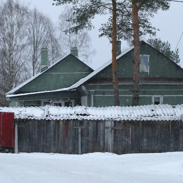 Byhus Medvezhyegorsk Karelen Ryssland — Stockfoto