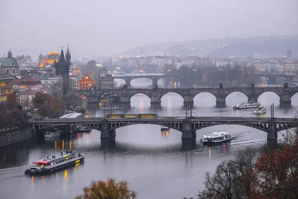 Prag Tschechische Republik November 2019 Landschaft Mit Blick Auf Die — Stockfoto