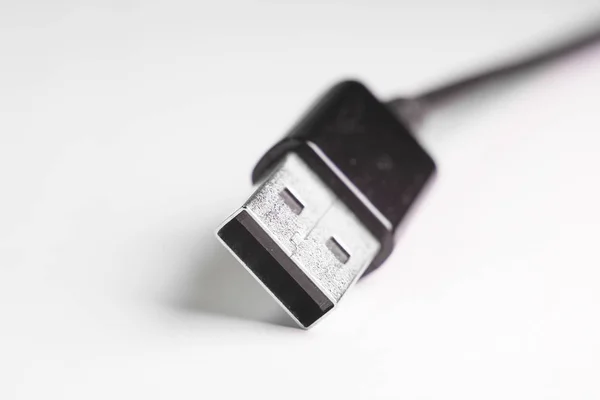 Usb Huzal Közeli Felvételének Képe — Stock Fotó