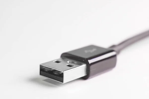 Image Gros Plan Fil Usb — Photo