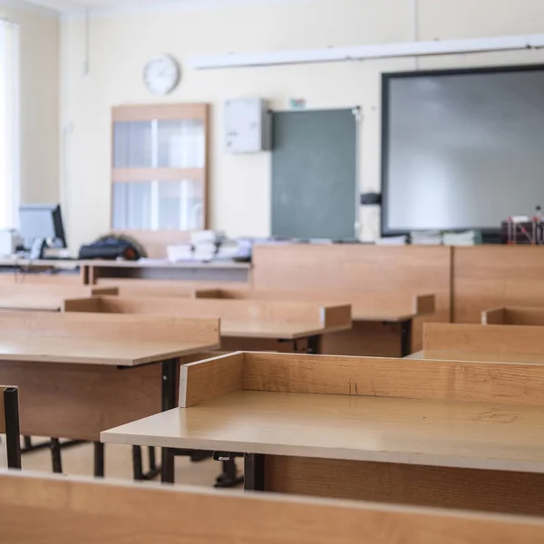 Innenraum Einer Leeren Schulklasse — Stockfoto