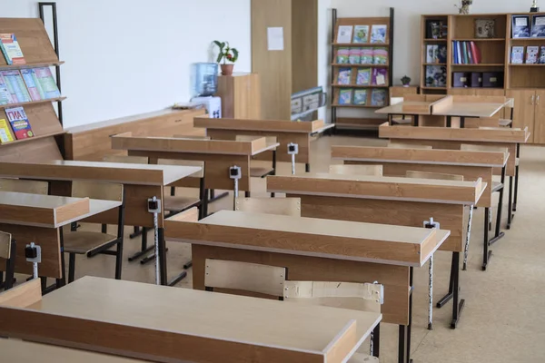 Moscow Russia January 2020 Interior Empty School Class Moscow Russia — 스톡 사진