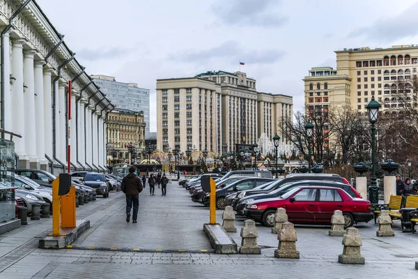 Москва Россия Января 2020 Года Автомобиль Парковке Центре Москвы Россия — стоковое фото