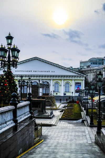 モスクワ ロシア 2020年1月27日 ロシアのモスクワにあるアレクサンドロフ庭園のイメージと景観 — ストック写真