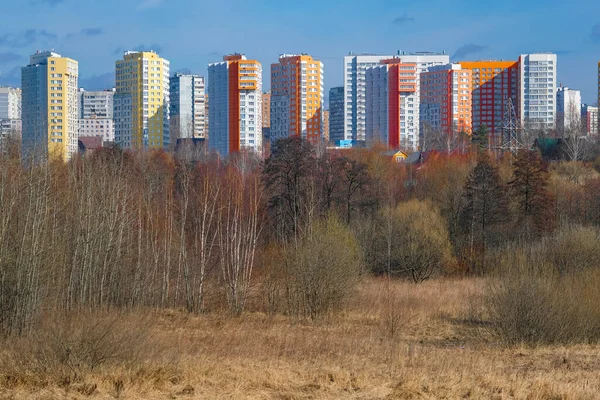 Moskova Yeni Bir Yerleşim Yerinin Görüntüsü — Stok fotoğraf