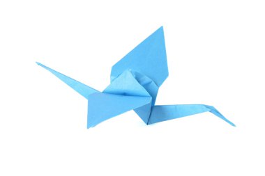 Origami vinci beyaz arkaplanda izole edildi