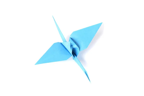Beyaz Üzerinde Origami Vinç — Stok fotoğraf