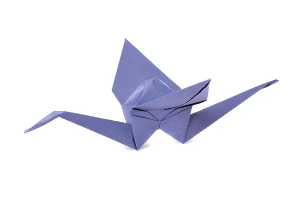 白い背景に孤立した折り鶴 — ストック写真