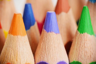 Renkli kalemlerin uç makrosu