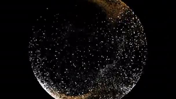 Globo de nieve abstracto congelado, concepto mágico de Navidad — Vídeo de stock