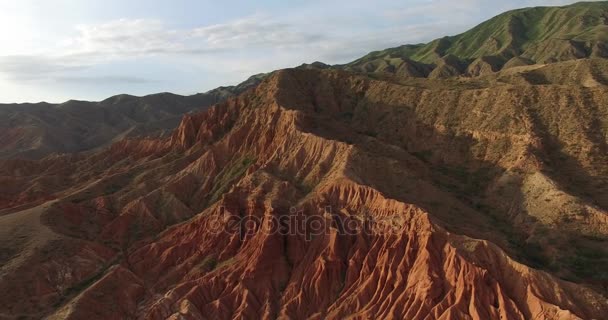 Montagnes rouges, canyon conte de fées — Video