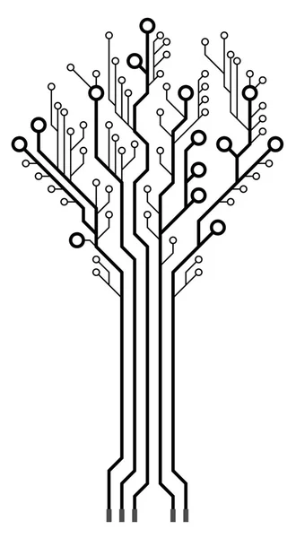 Схема дошки у формі дерева . — стоковий вектор
