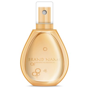 Gerçekçi parfüm şişesi