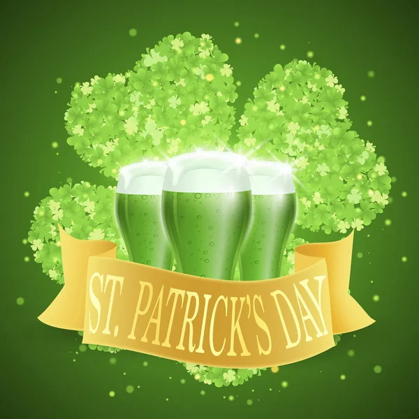 Carte de jour Saint patricks — Image vectorielle