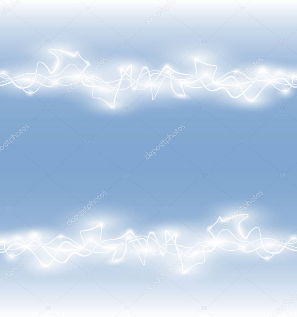 Abstract smooth glow light wave