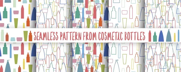 Cosmetics bottle pattern set