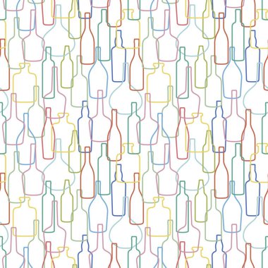 şarap şişeleri desen