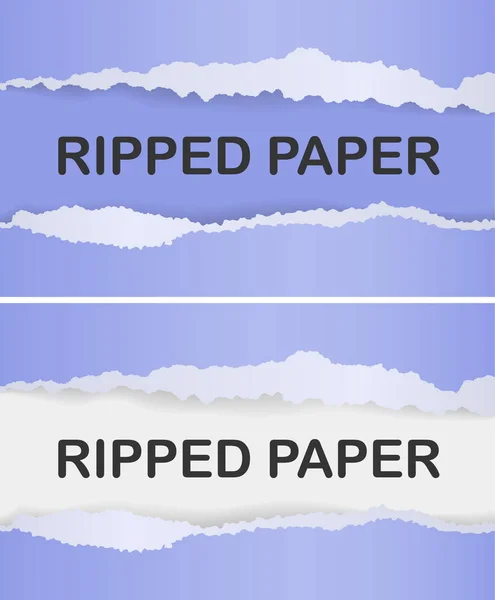 Papier déchiré réaliste — Image vectorielle